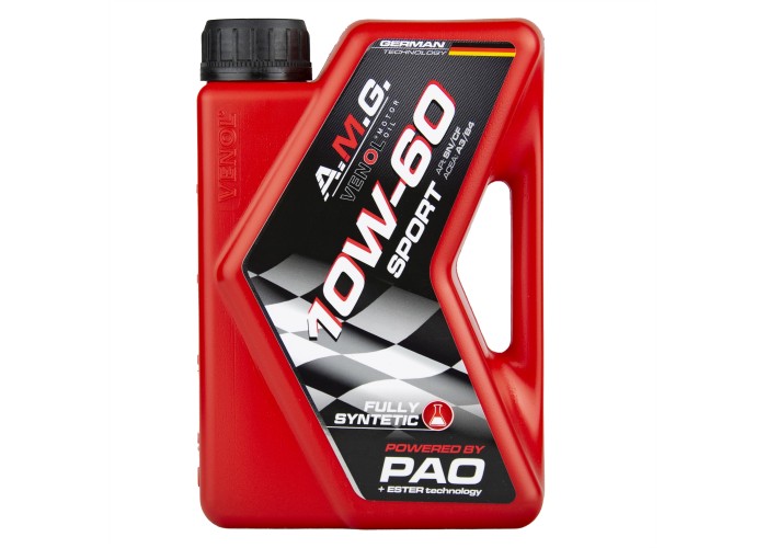 A.M.G. VENOL FULLY SYNTHETIC SPORT SN CF 10W-60 4L 