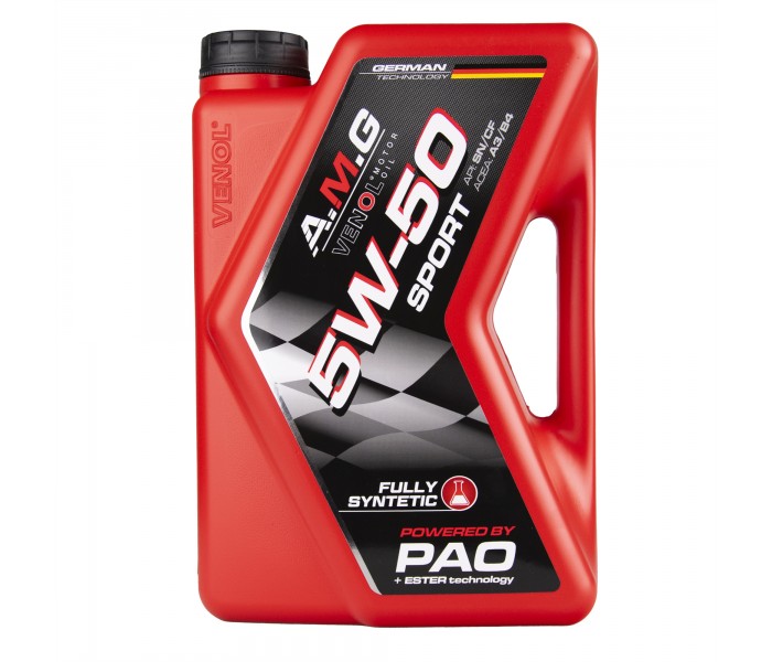 A.M.G. VENOL FULLY SYNTHETIC SN CF 5W-50 A3/B4 4L