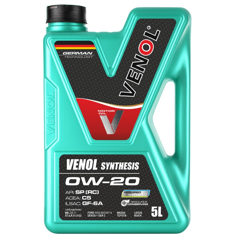 VENOL SYNTHESIS 0W20 SP (RC) C5 GF-6A 5L V