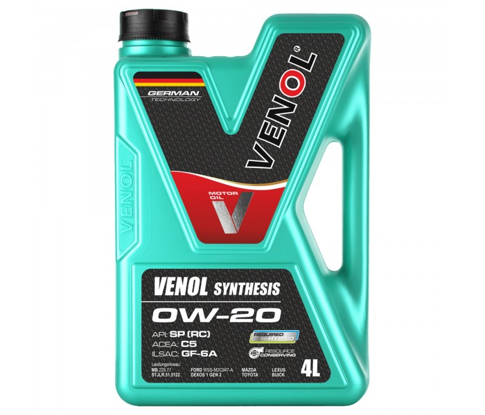 VENOL Synthesis 0W20 4L olej silnikowy SP RC C5 GF6A