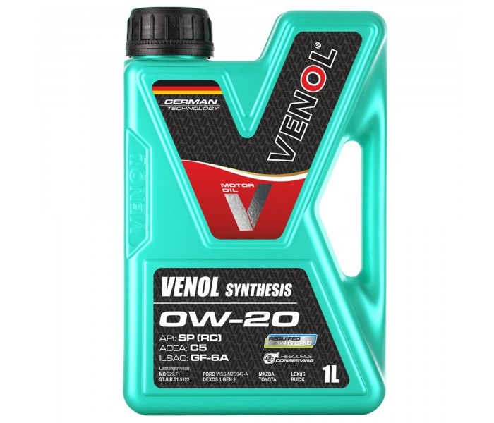 VENOL Synthesis 0W20 1L olej silnikowy SP RC C5 GF6A