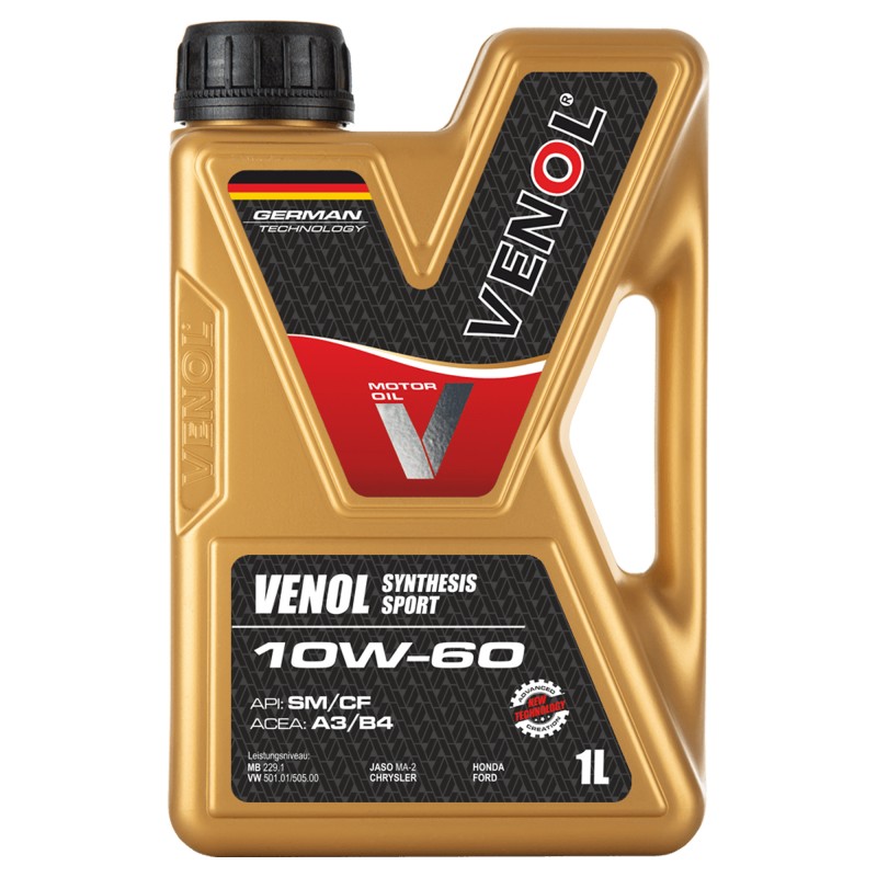 VENOL Synthesis Sport 10W60 1L olej syntetyczny SM CF