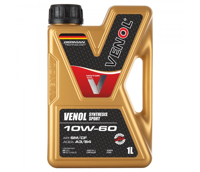 VENOL Synthesis Sport 10W60 1L olej syntetyczny SM CF