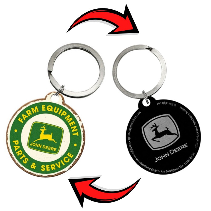 Brelok John Deere Parts Service - Nostalgic Art 48052