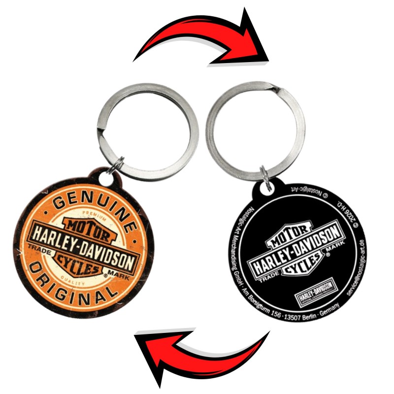 Brelok do kluczy Harley Davidson - Nostalgic Art 48055