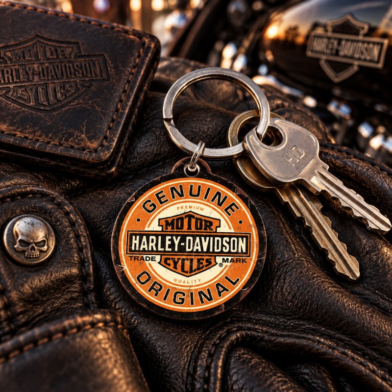 Brelok do kluczy Harley Davidson - Nostalgic Art 48055