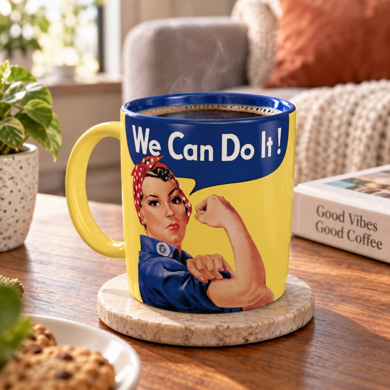 Kubek ceramiczny We Can Do It 340 ml - Nostalgic Art 43013