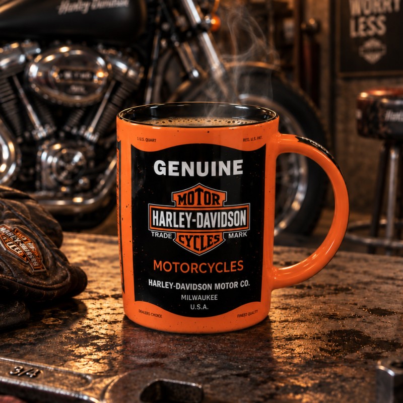 Kubek Harley Davidson Genuine Motorcycles 340 ml - Nostalgic Art 43413