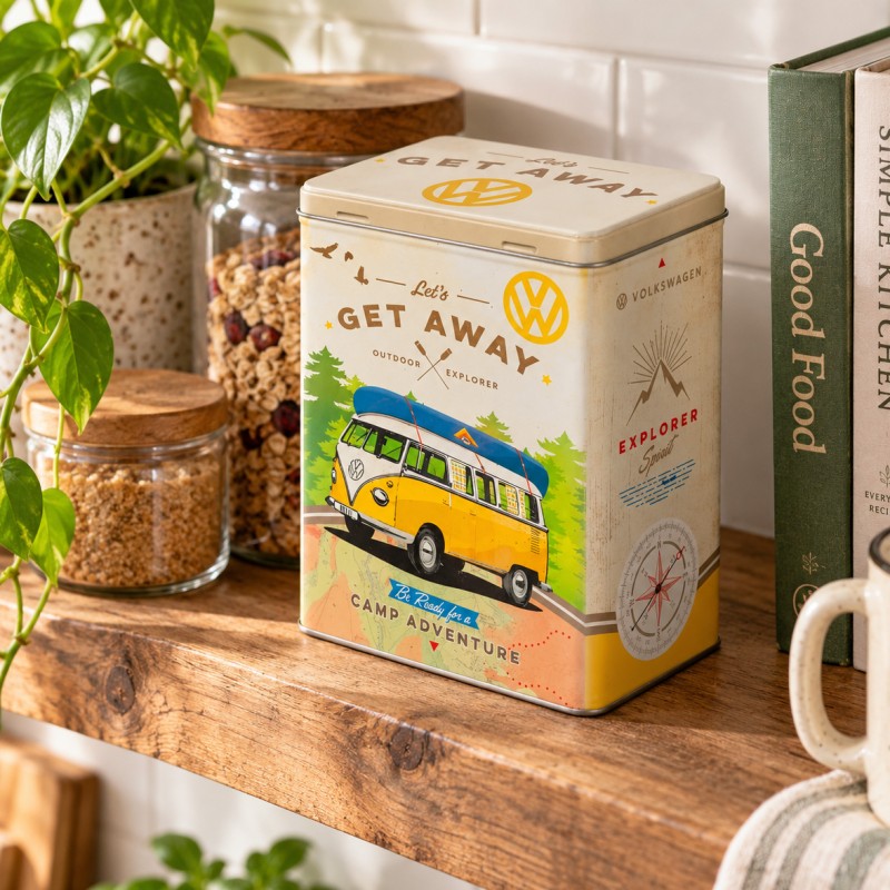 Pojemnik na kawę L VW Bulli Let Get Away 3L - Nostalgic Art 30136