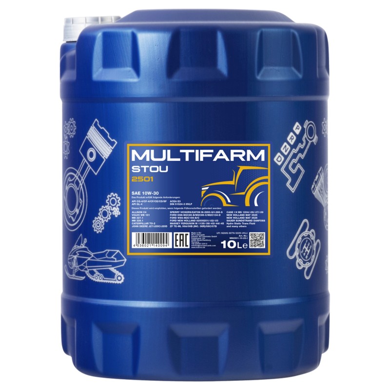 MANNOL Multifarm STOU 10W30 2501 10L olej do ciągników