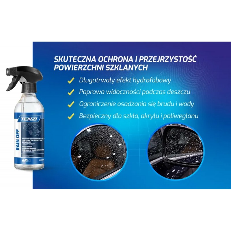 TENZI Rain Off 0,5L niewidzialna wycieraczka do szyb